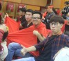 Cán bộ viên chức, sinh viên Đại học Sao Đỏ đồng hành cùng đội tuyển U23 Việt Nam