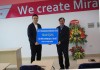 Trường Đại học Sao Đỏ tiếp nhận gói thiết bị tài trợ của  Công ty TNHH Regina Miracle International Việt Nam