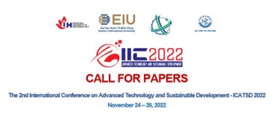 Call for papers The 2nd International Conference on Advanced Technology and Sustainable Development – 2022 (ICATSD 2022)
