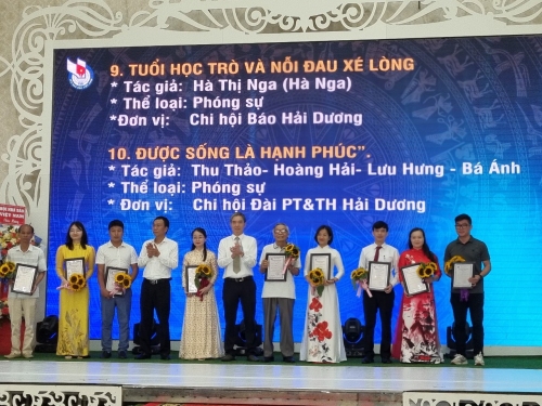 Chi hội Nhà báo Tạp chí Nghiên cứu khoa học - Đại học Sao Đỏ  đạt giải báo chí Hội Nhà báo tỉnh Hải Dương năm 2022