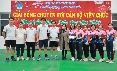 Bế mạc Giải bóng chuyền hơi Mừng Đảng, mừng Xuân 2024