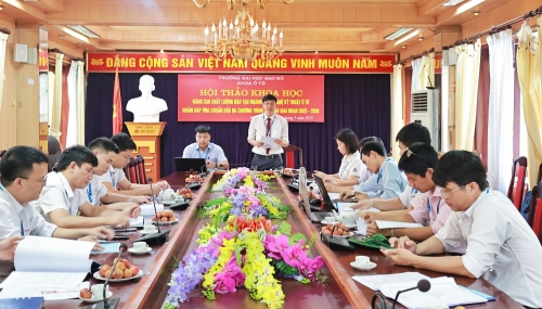 Khoa Ô tô – Trường Đại học Sao Đỏ tổ chức hội thảo khoa học “Nâng cao chất lượng đào tạo ngành công nghệ kỹ thuật ô tô nhằm đáp ứng chuẩn đầu ra chương trình đào tạo giai đoạn 2025-2030”