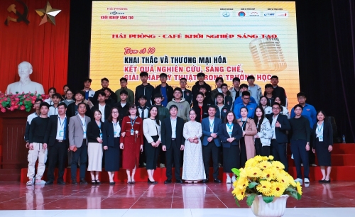Hải Phòng – café khởi nghiệp sáng tạo trạm số 10 tại Trường Đại học Sao Đỏ