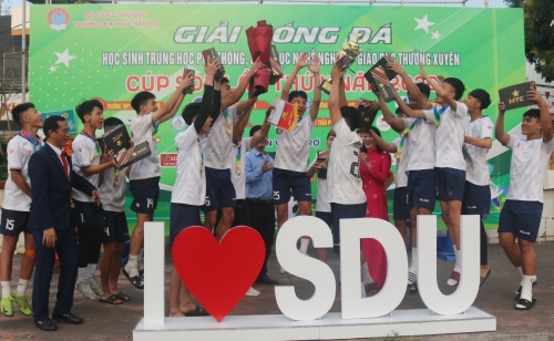 Giải bóng đá học sinh THPT, TT GDNN-GDTX tranh cup SDU lần thứ II năm 2026