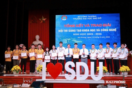 Hội thi Sáng tạo khoa học và công nghệ: Đòn bẩy chuyển đổi số, ứng dụng thực tiễn tại Đại học Sao Đỏ