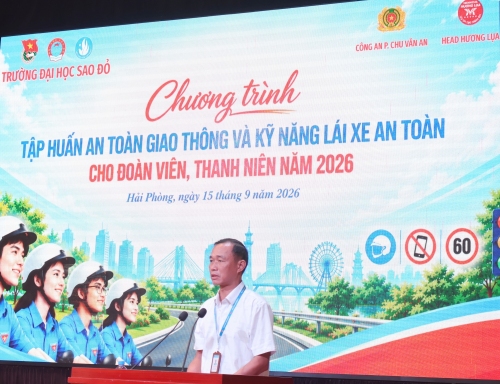 Tuổi trẻ Trường Đại học Sao Đỏ Sao Đỏ nâng cao ý thức, kỹ năng tham gia giao thông an toàn