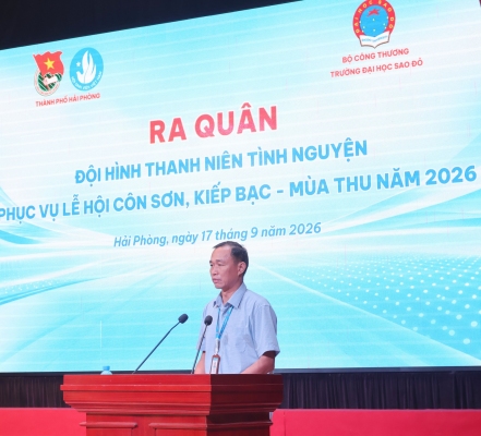 Tuổi trẻ Trường Đại học Sao Đỏ ra quân tình nguyện – chung sức lan tỏa giá trị Lễ hội Côn Sơn, Kiếp Bạc – Mùa thu năm 2026