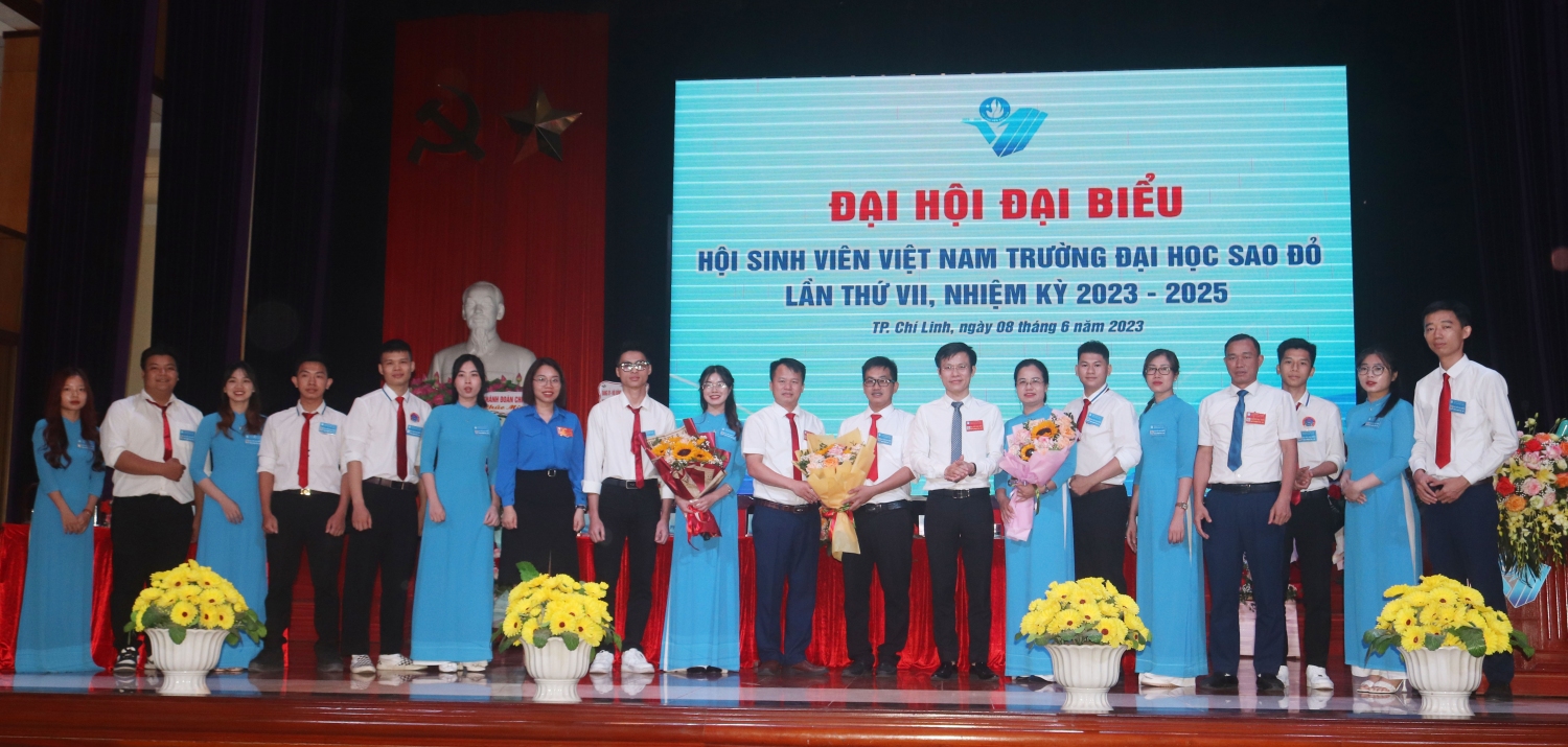 Đại hội đại biểu Hội Sinh viên Việt Nam Trường Đại học Sao Đỏ lần thứ VII, nhiệm kỳ 2023-2025: Khát vọng – Sáng tạo – Hội nhập – Phát triển