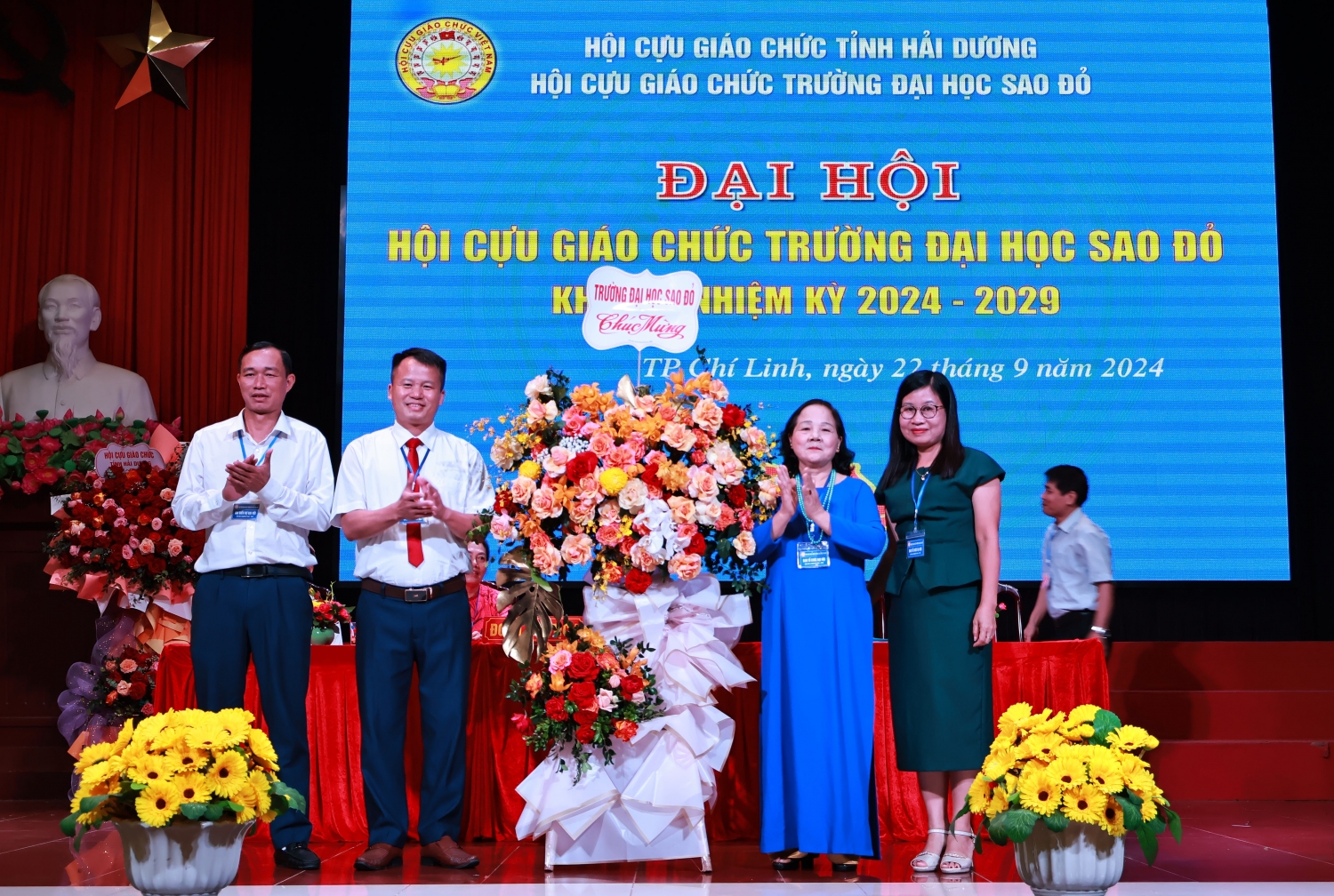 Đại hội Hội Cựu giáo chức Trường Đại học Sao Đỏ khóa V,  nhiệm kỳ 2024 - 2029