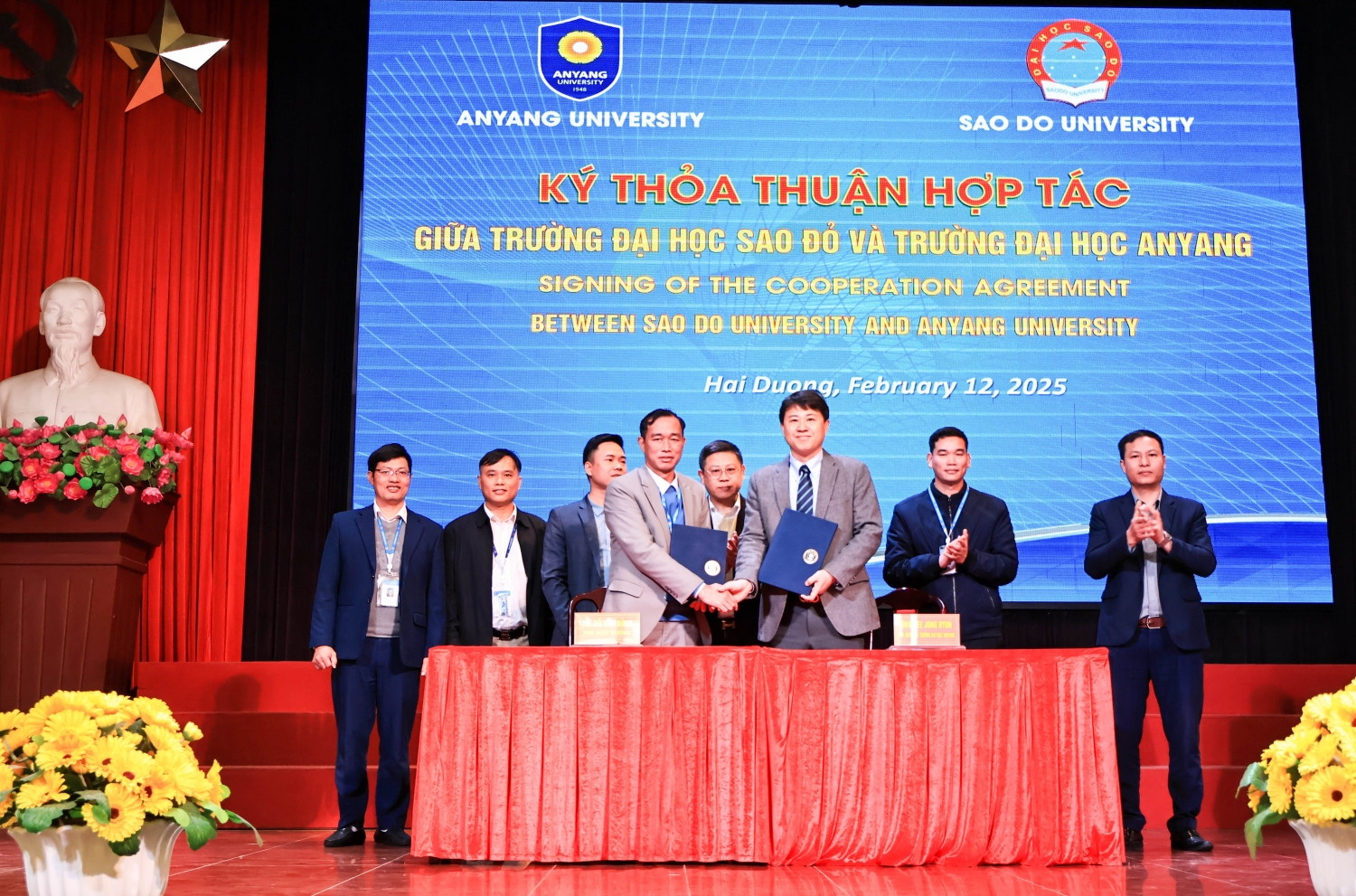 Trường Đại học Sao Đỏ ký thỏa thuận hợp tác đào tạo với Trường Đại học Anyang - Hàn Quốc