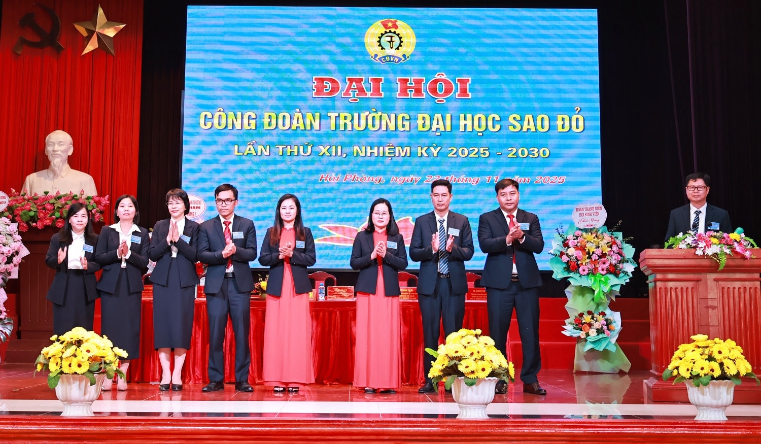 Đại hội Công đoàn Trường Đại học Sao Đỏ lần thứ XII, nhiệm kỳ 2025 - 2030 thành công rực rỡ