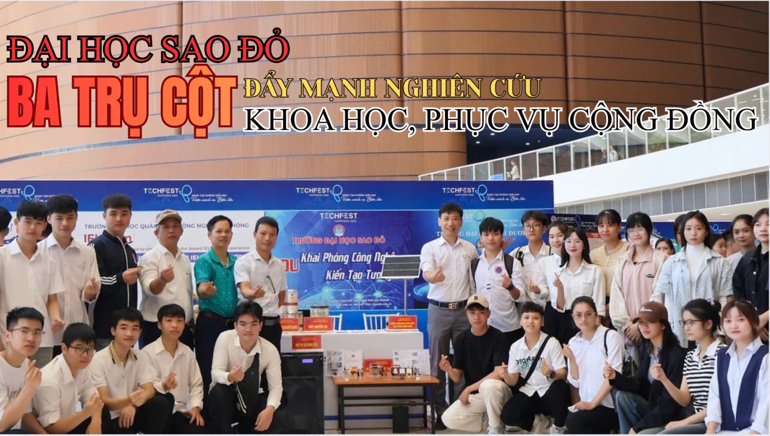 Trường Đại học Sao Đỏ: Ba trụ cột đẩy mạnh nghiên cứu khoa học, phục vụ cộng đồng