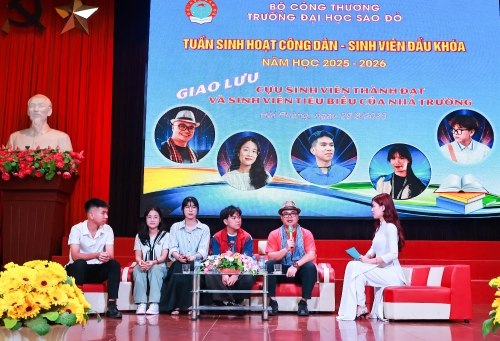 Tân sinh viên K16 giao lưu với cựu sinh viên thành đạt và sinh viên tiêu biểu