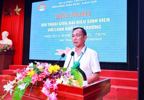 TS. Đỗ Văn Đỉnh – Phó Bí thư Đảng ủy, Phó Hiệu trưởng Nhà trường khai mạc Hội nghị